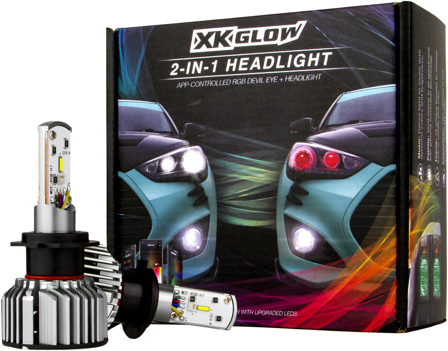 RGB H4 LED BULB KIT | XK045004-H4-M