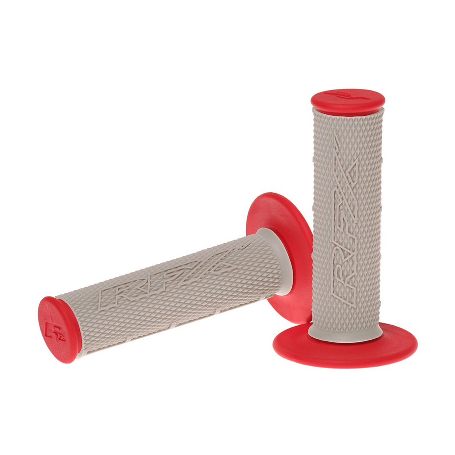 DUAL COMPOUND GRIPS RED WITH GREY CENTER | FXHG 20500 99RD