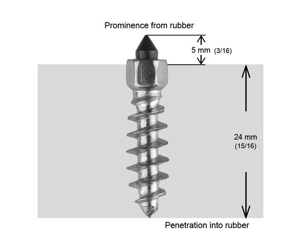 1"-25MM STANDARD SCREW STUDS QTY 250 | ST-25250R
