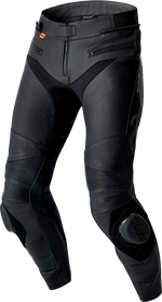 WOMENS S1 D3O LEATHER PANTS BLACK