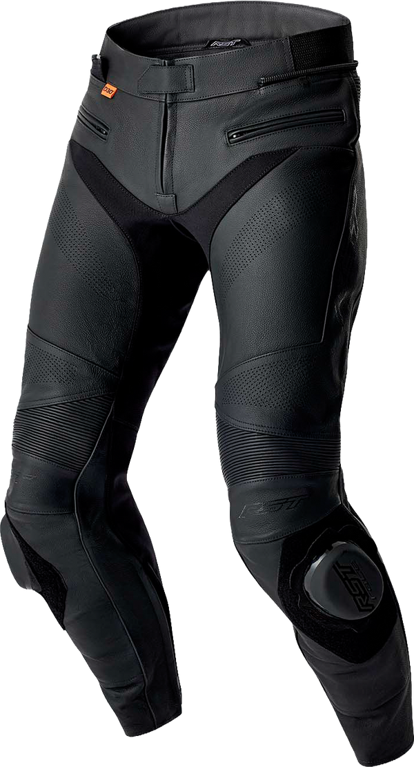 WOMENS S1 D3O LEATHER PANTS BLACK