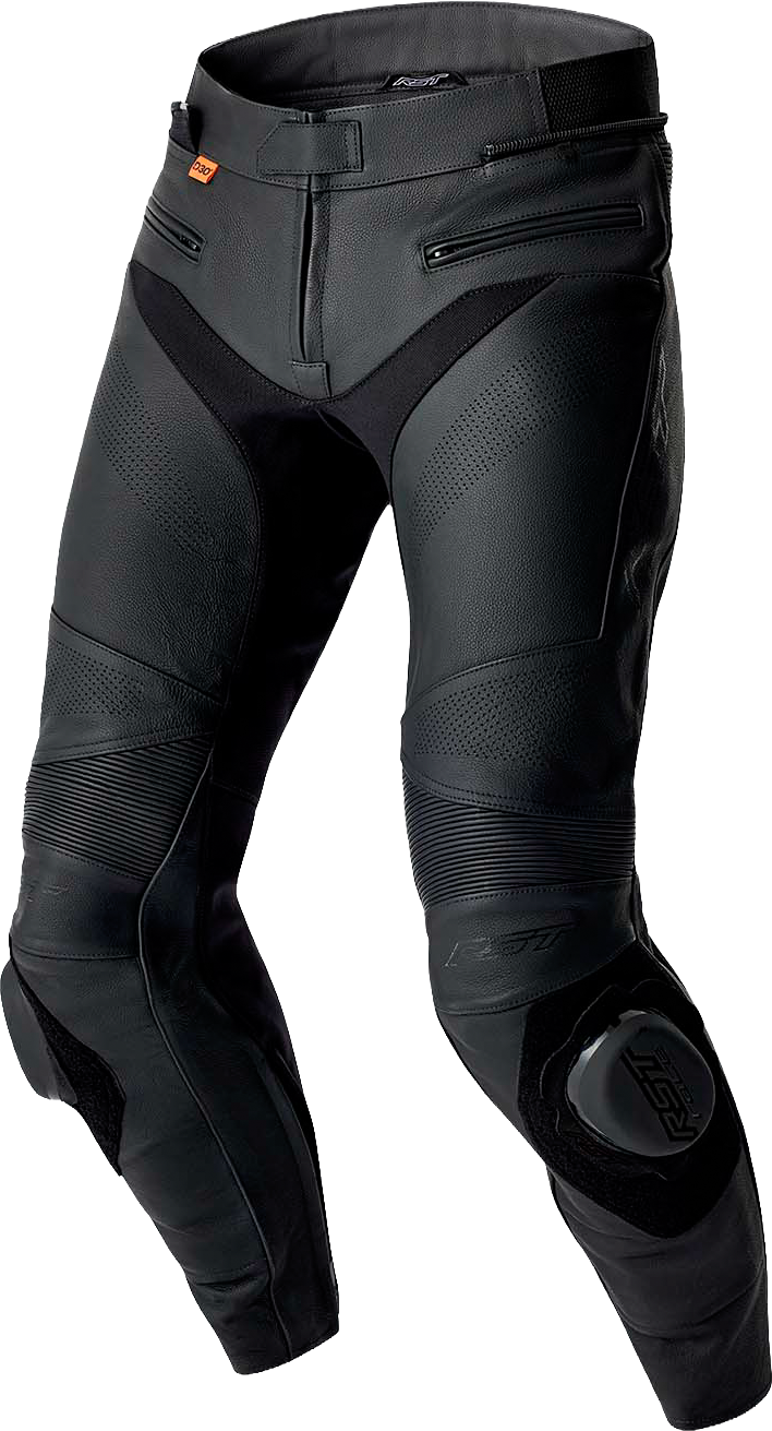 WOMENS S1 D3O LEATHER PANTS BLACK