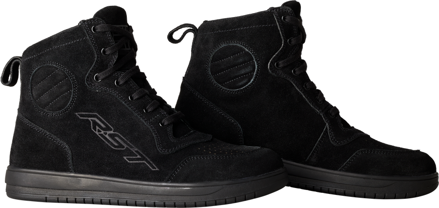 HITOP MOTO SNEAKER CE BOOT BLACK SUEDE  SZ 7