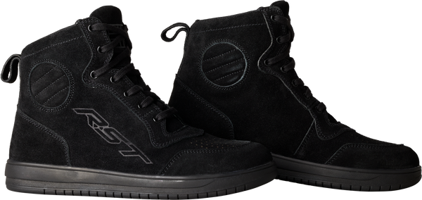WOMENS  HITOP MOTO SNEAKER CE BLACK SUEDE SZ 7