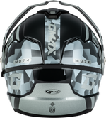 MD-74 STRIKER MODULAR HELMET W SLVR SHIELD SLVR/BLU MTLC MD