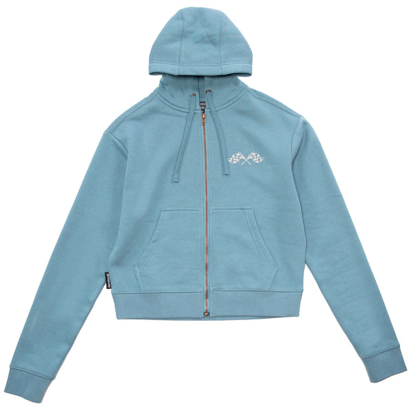WMN CROWN HOOD ZIPUP DNM