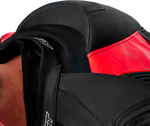 TRACTECH EVO D3O JACKET BLK/FLO RED LEATHER