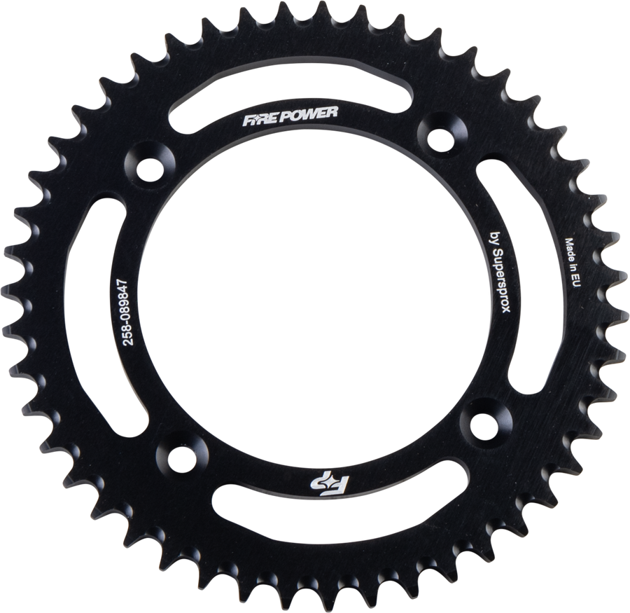REAR SPROCKET ALUMINUM 47T BLK | FPA-898-47-BLK