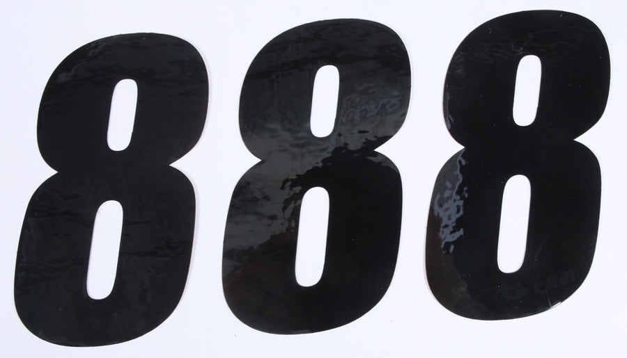 NUMBER 8 BLACK 6" 3/PK | 45-26-8