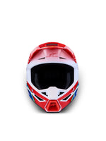 S-M3 FALCON YTH HLMT ECE06/DOT RED FL/WHT/BLUE/YL FL GL YM