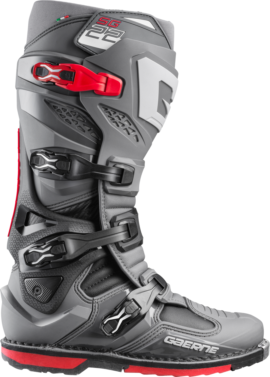 SG22 BOOTS ANTHRACITE/BLACK/RED SZ 12