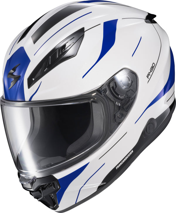 EXO-R430 FULL FACE HELMET CUTLASS WHITE/BLUE