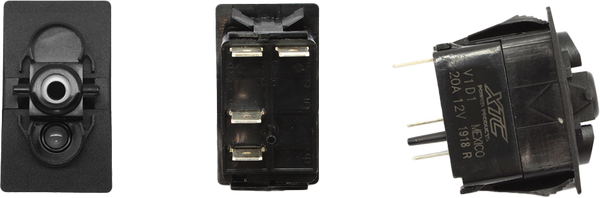 DASH SWITCH BODY MOMENTARY BLUE BOTTOM