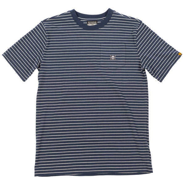 RUFUS STRIPE TEE NVY/WHT