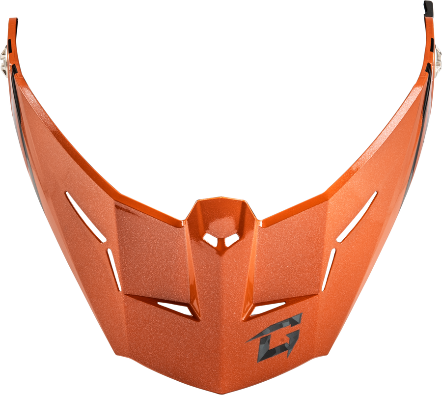 MD-74 VISOR W/SCREWS STRIKER BLK/GREY/ORANGE METAL