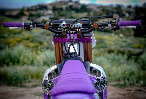 HALF WAFFLE LOCK-ON GRIP PURPLE