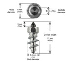 5/8"-15MM STD SCREW STUDS QTY 200 | ST-15200R