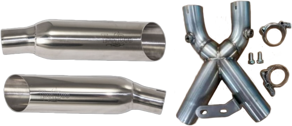 SHORTY DUAL MUFFLER POLISHED BUSA