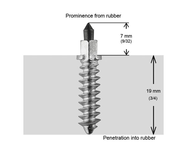 1 1/8"-28MM SHOULDER STUDS QTY 250 | SS-28250R