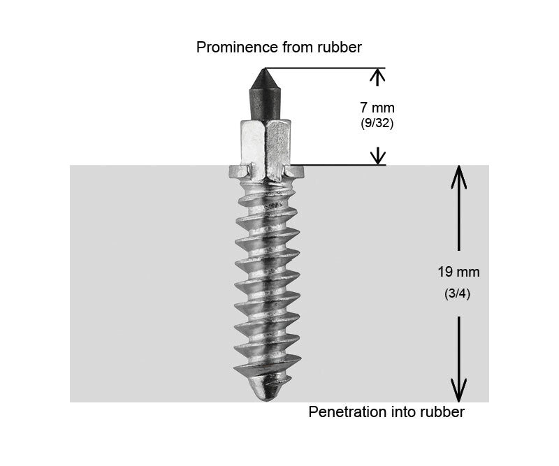 1 1/8"-28MM SHOULDER STUDS QTY 100 | SS-28100R