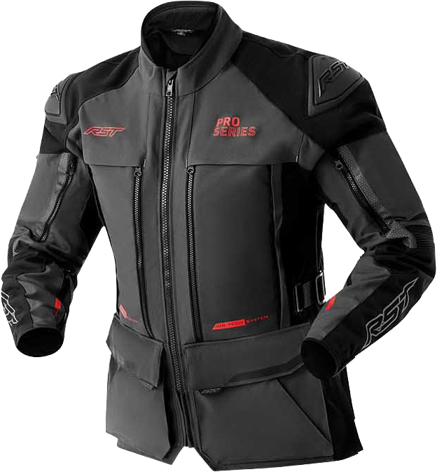 PS ADVENTURE D3O JACKET GREY/BLACK TEXTILE SM