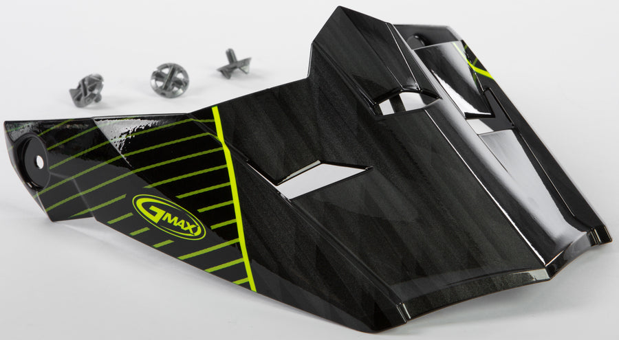 VISOR W/SCREWS COLFAX MX-46Y BLACK/HI-VIS YEL YS-YL | G046888