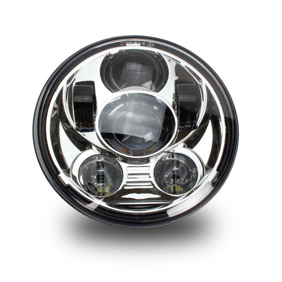 HEADLIGHT 5.75" CHROME 6 PROJECTOR