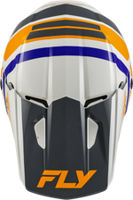 KINETIC SCRAP HELMET WHITE/ORANGE/BLUE/GREY