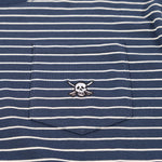 RUFUS STRIPE TEE NVY/WHT