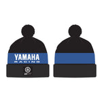 YAMAHA BEANIE STRIPE BLACK/BLUE | 70-132-1