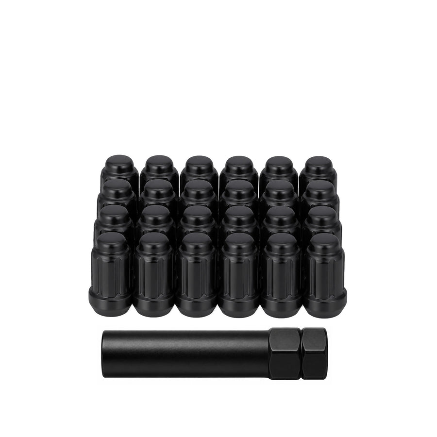 12MMX1.50 LOCK STYLE LUG 20/PK LOCK STYLE LUG NUTS BLK