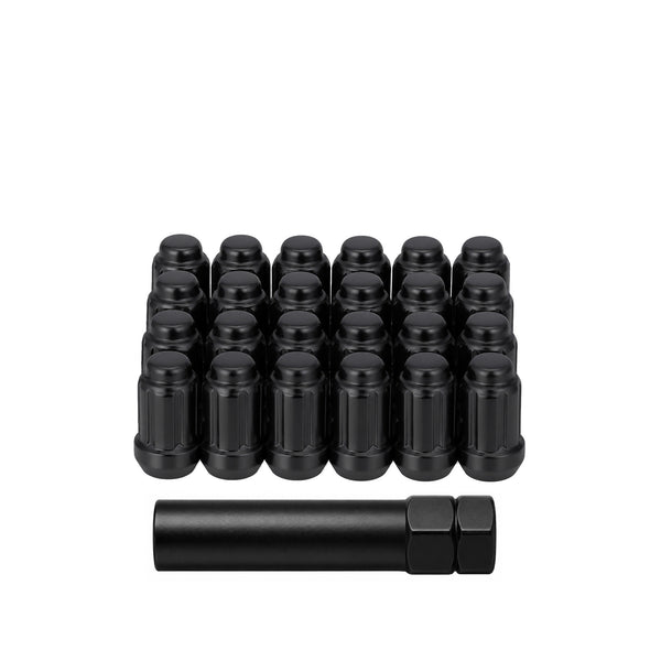 12MMX1.50 LOCK STYLE LUG 20/PK LOCK STYLE LUG NUTS BLK
