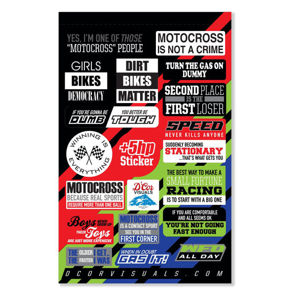 DECAL SHEET MOTO TALK 2 4 MIL | 40-90-121