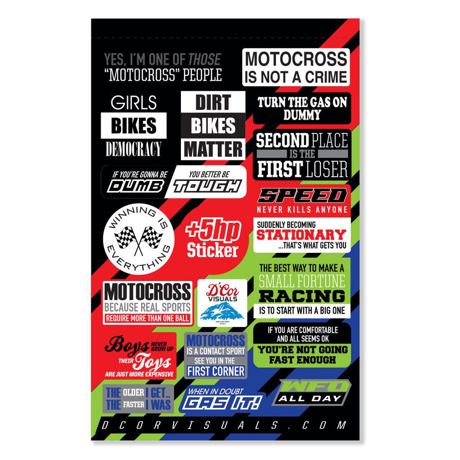 DECAL SHEET MOTO TALK 2 4 MIL | 40-90-121