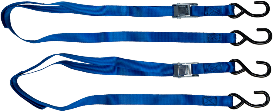 1" X 6' TIE-DOWN BLUE 2/PK
