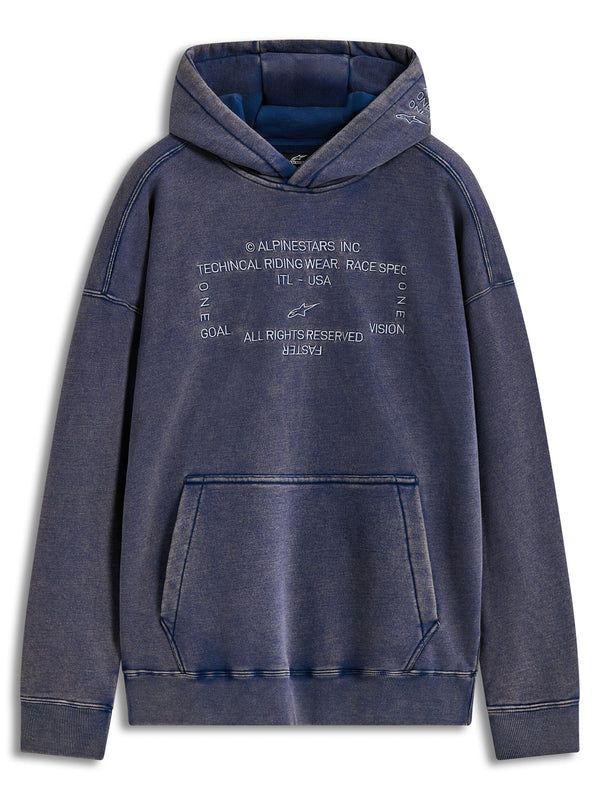 INFINITE WASHED OVRSIZD HOODIE WASHED NAVY