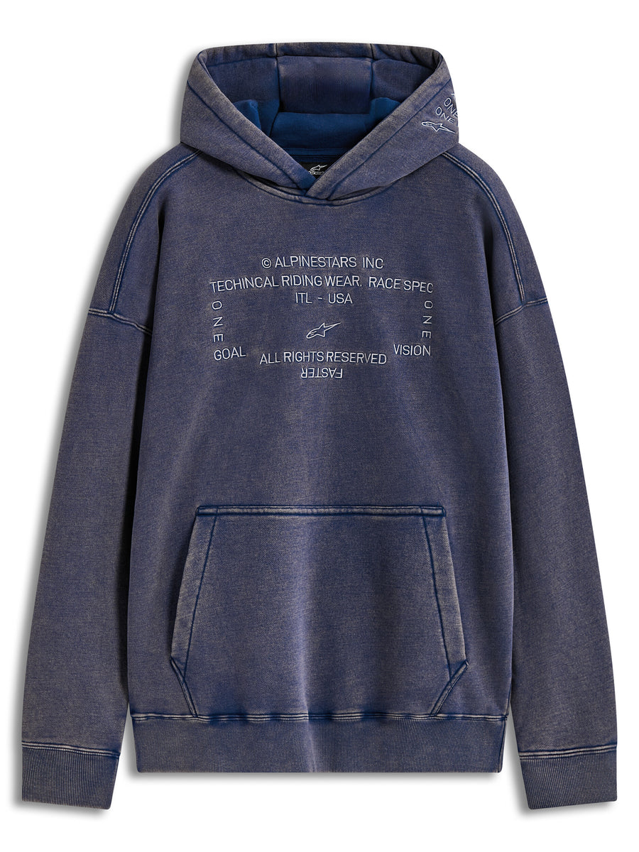 INFINITE WASHED OVRSIZD HOODIE WASHED NAVY