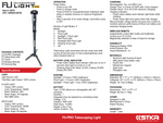 FLI-PRO TELESCOPING LIGHT 8' WITH REMOVABLE FLASHLIGHT | 12679