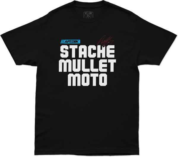 Stache Mullet Moto Tee