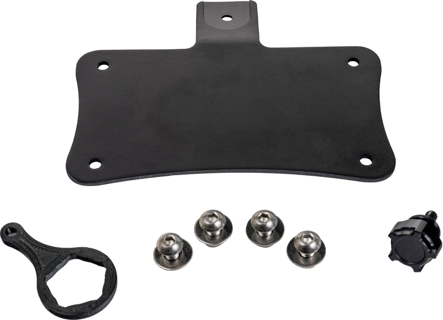 LAYDOWN LICENSE PLATE MOUNT BLACK | HDB1059B