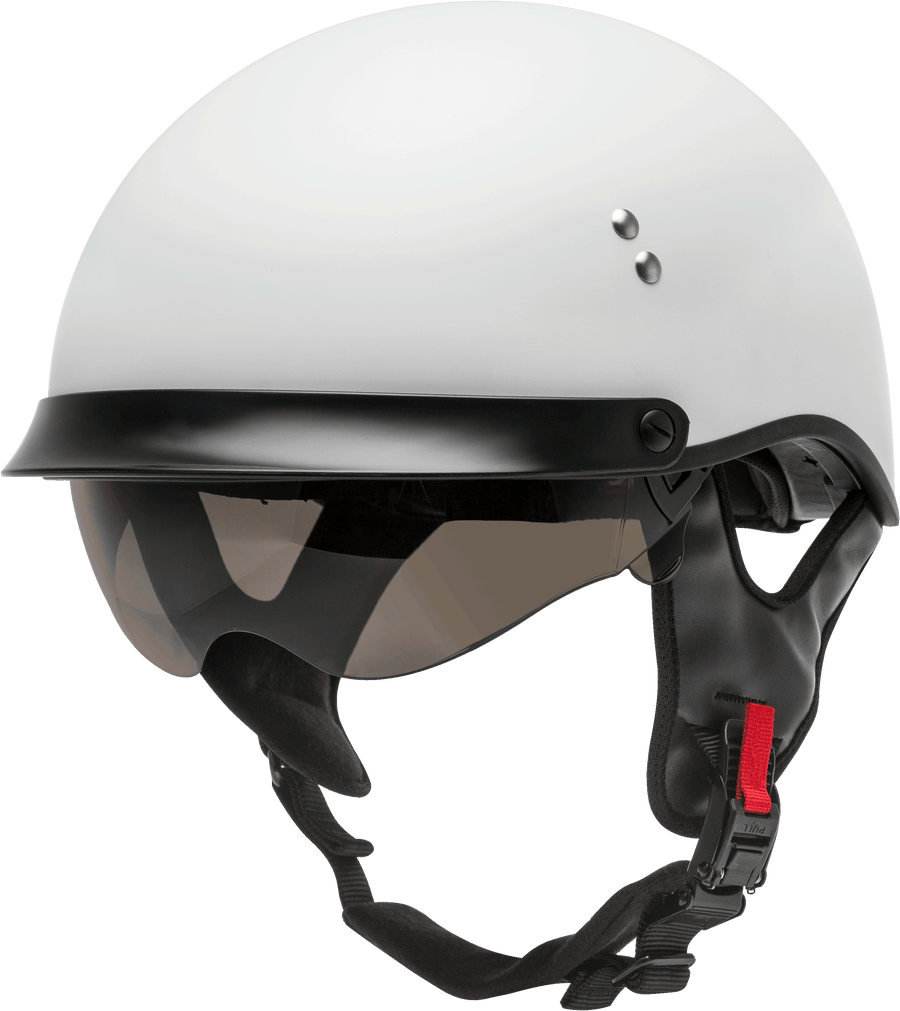 HH-65 HALF HELMET FULL DRESSED MATTE WHITE 2X