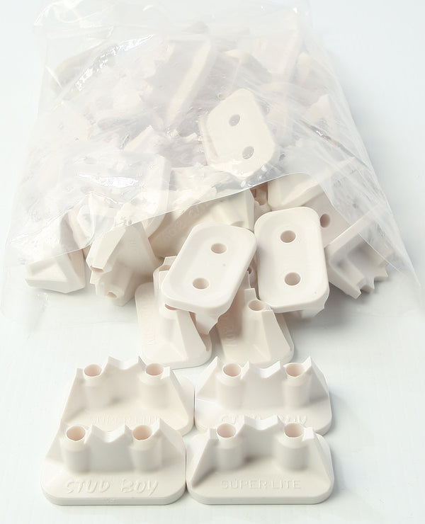 SUPER-LITE PRO SERIES DOUBLE BACKERS 0.75" 48/PK WHITE