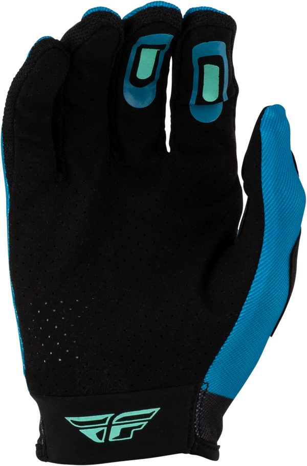 GIRL'S LITE FLAKE GLOVES AQUA/TEAL/BLACK YL