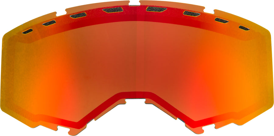 DUAL LENS WITH VENTS ADULT RED MIRROR/BROWN | FLB-025