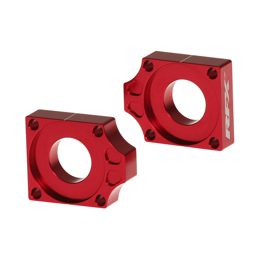 REAR AXLE BLOCKS RED GAS/KTM/HUSQ | FXAB 50300 99RD