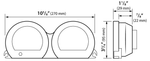 4 PIECE LED GAUGES `14-22 FLHT FLHX FLTR