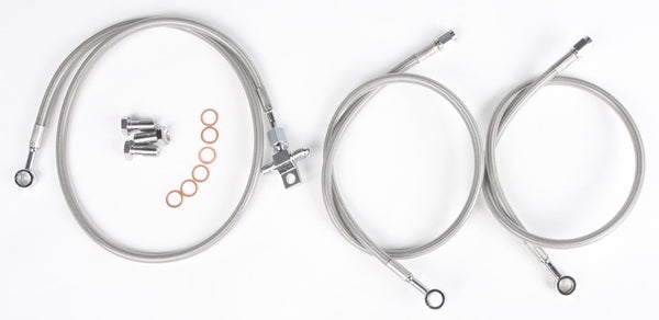 BRAKELINE FRONT 2LINE SUZ +2"