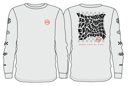 YTH STRAY LS TEE WHITE