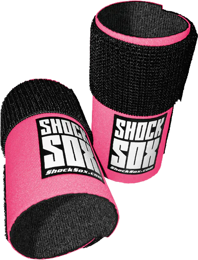 SHOCK SOX  4"U  PINK UPSIDE DOWN FORKS