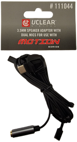 3.5MM SPEAKER ADAPTOR W/DUAL MICS FOR USE WITH MOTION SERIE | 111044